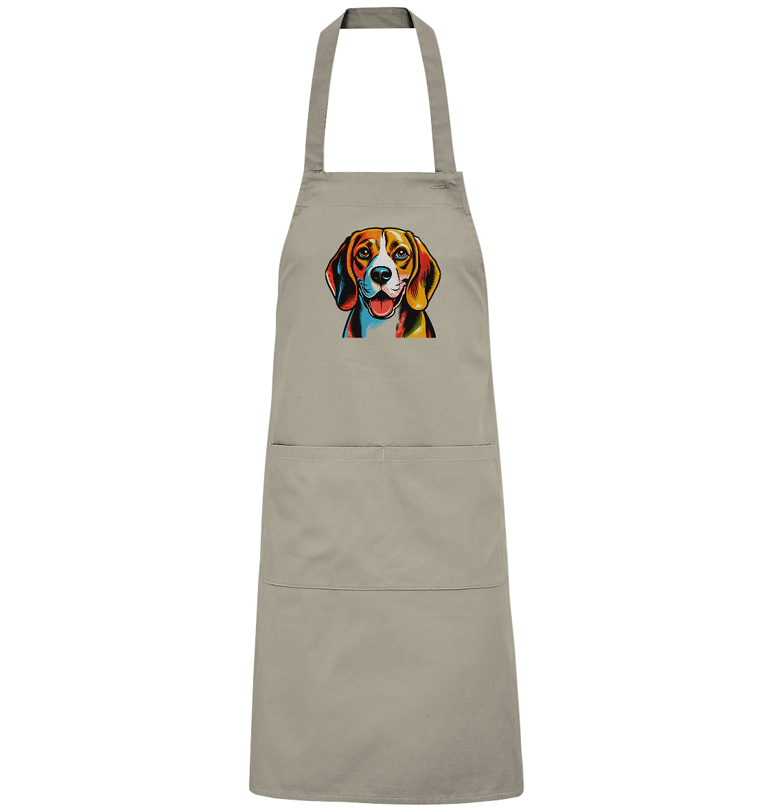 Beagle Pop Art - Personalisierbar - Organic Grillschürze