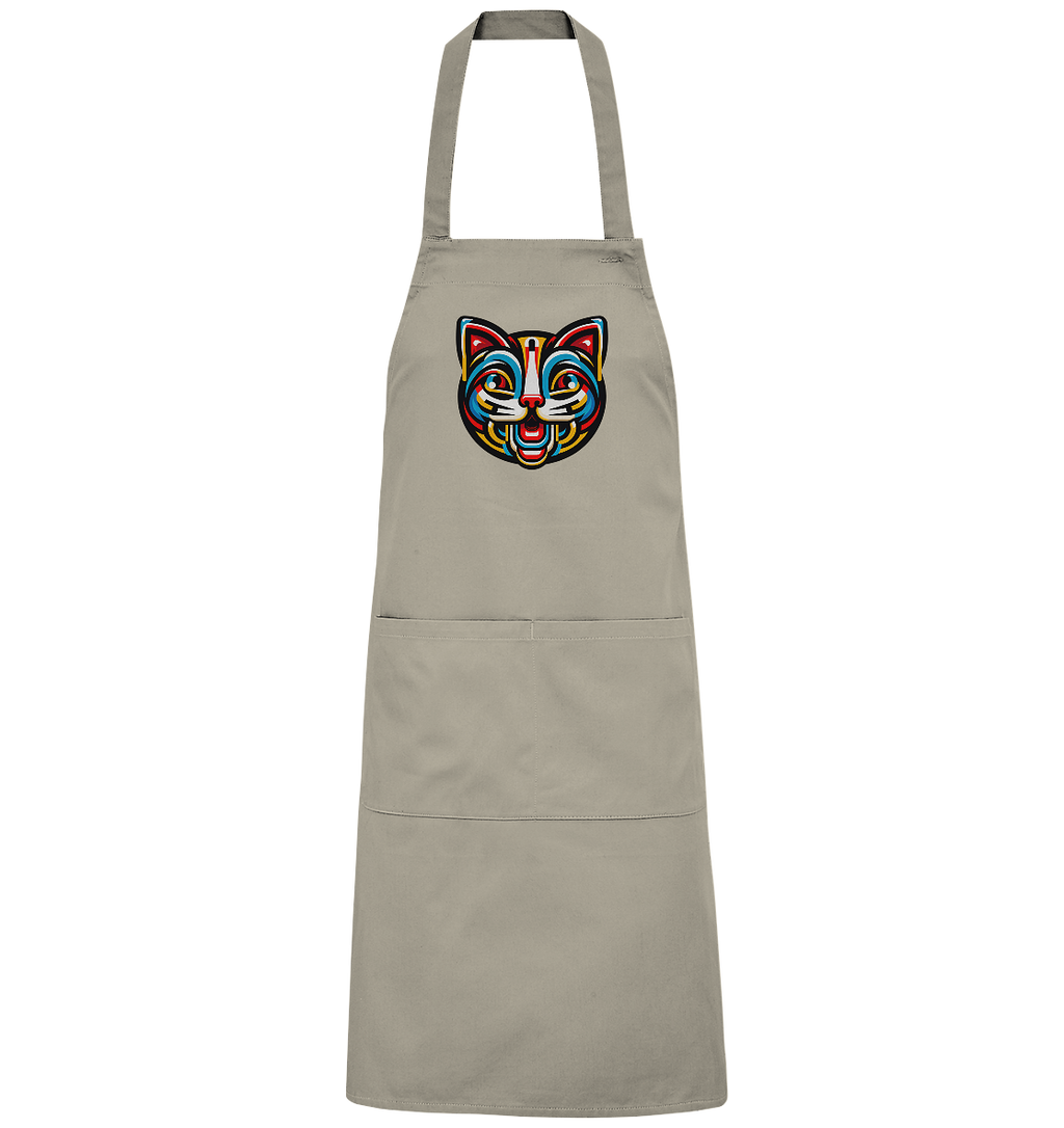Pop Art Katze  - Organic Grillschürze