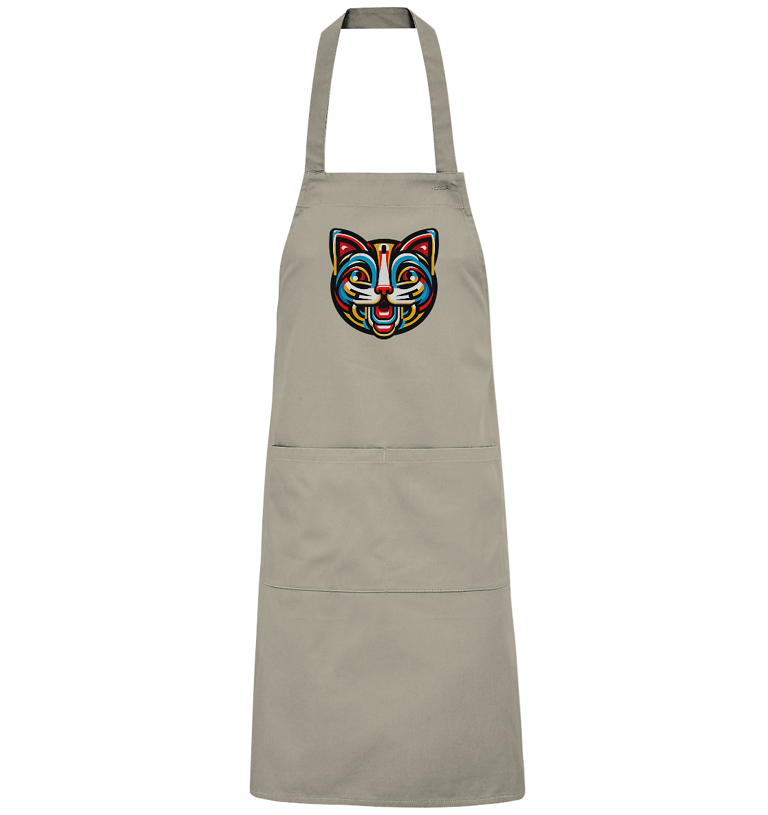 Pop Art Katze  - Organic Grillschürze