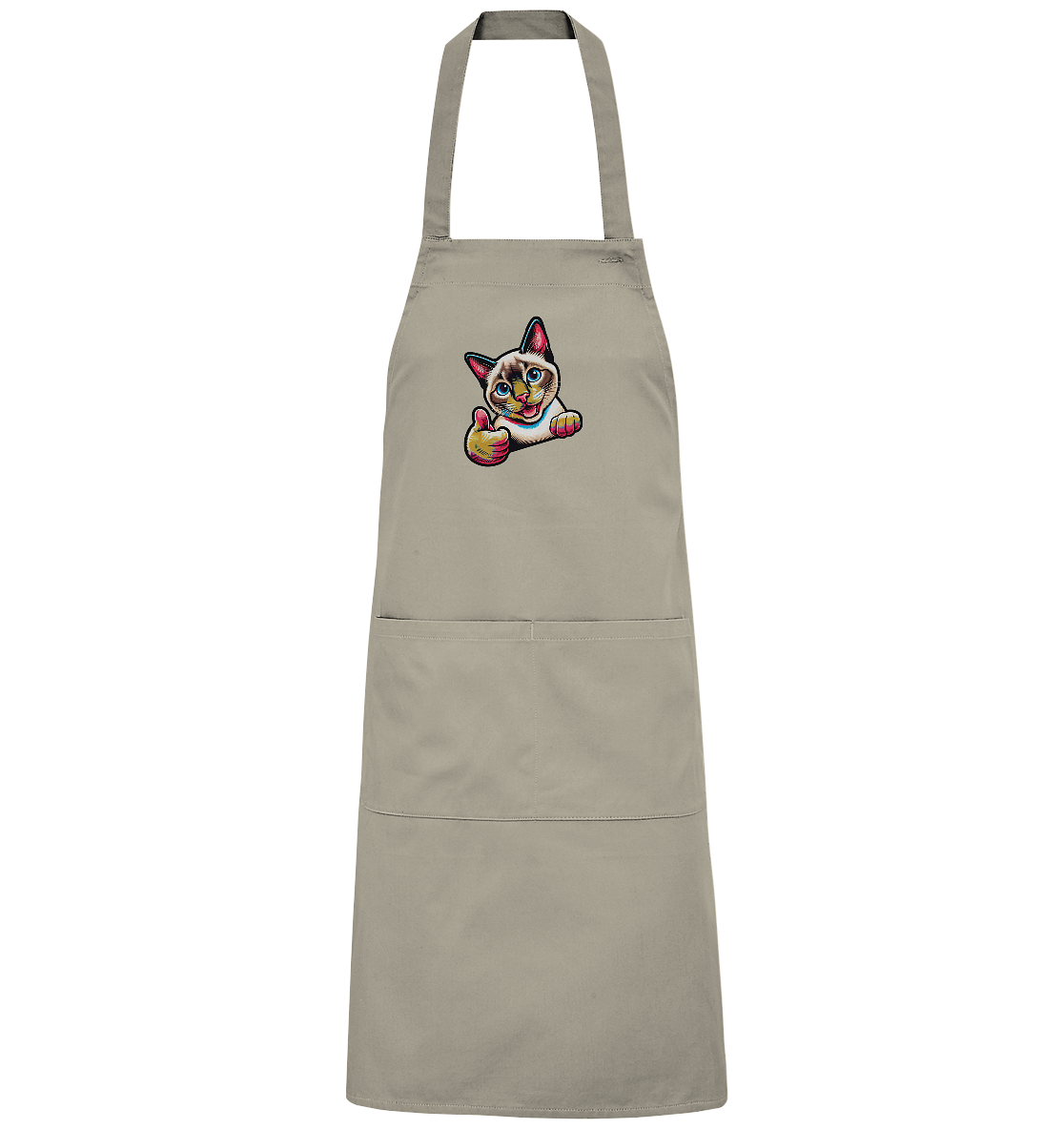 Siamkatze Pop Art - personalisierbar - Organic Grillschürze