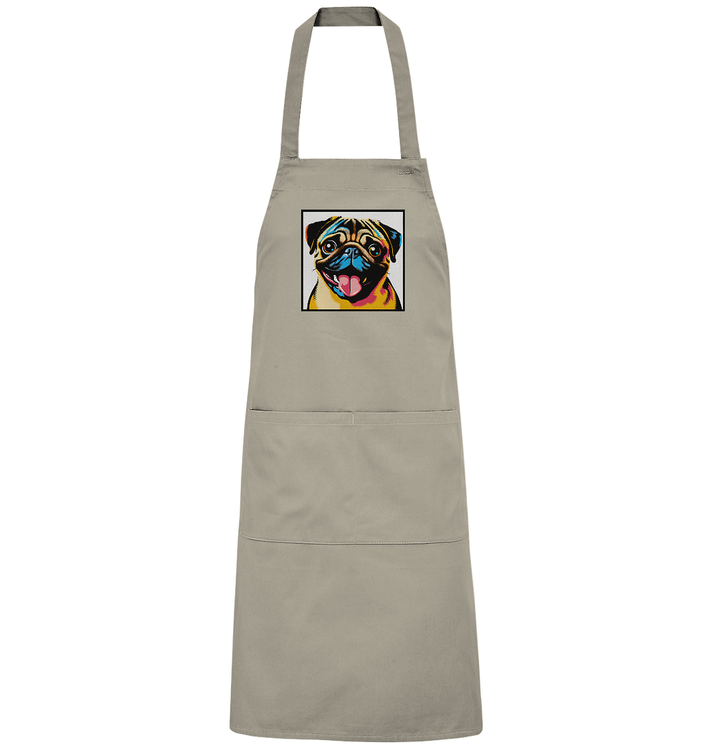 Mops Pop Art - Organic Grillschürze
