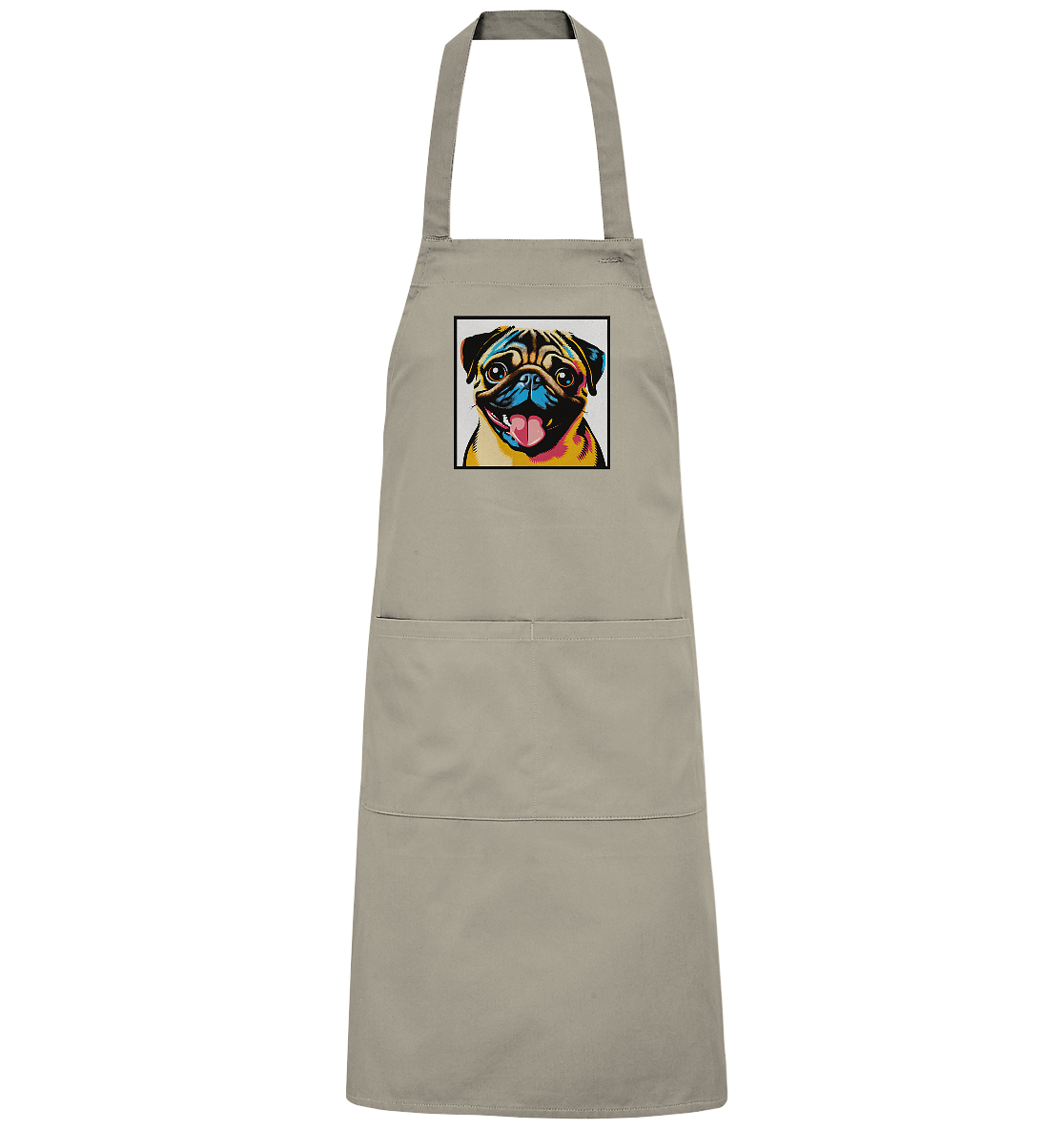 Mops Pop Art - Organic Grillschürze