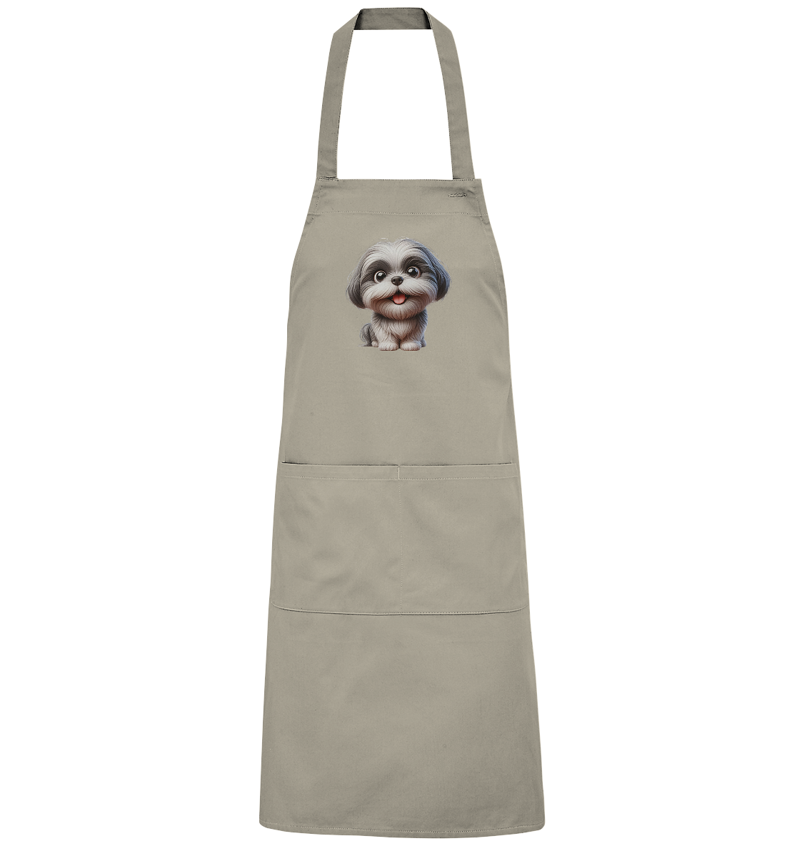 Shih Tzu Cartoon Dog - personalisierbar - Organic Grillschürze