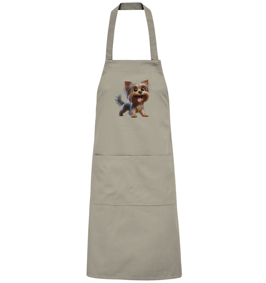 Yorkshire Terrier Cartoon - personalisierbar - Organic Grillschürze