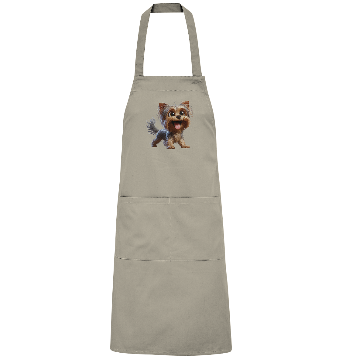 Yorkshire Terrier Cartoon - personalisierbar - Organic Grillschürze