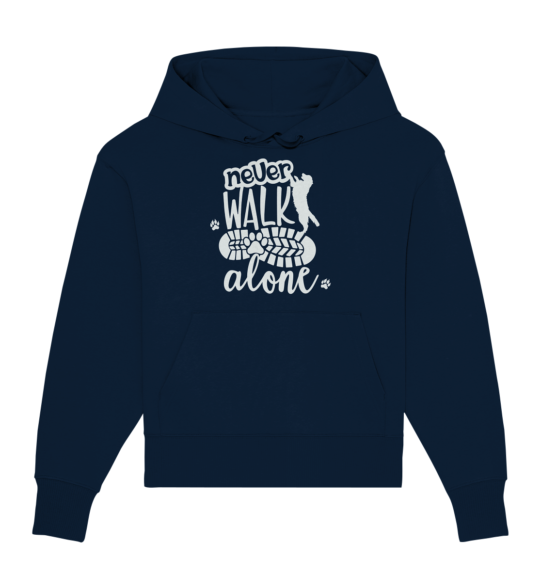 Hundefreunde You never walk alone - personalisierbar - Organic Oversize Hoodie