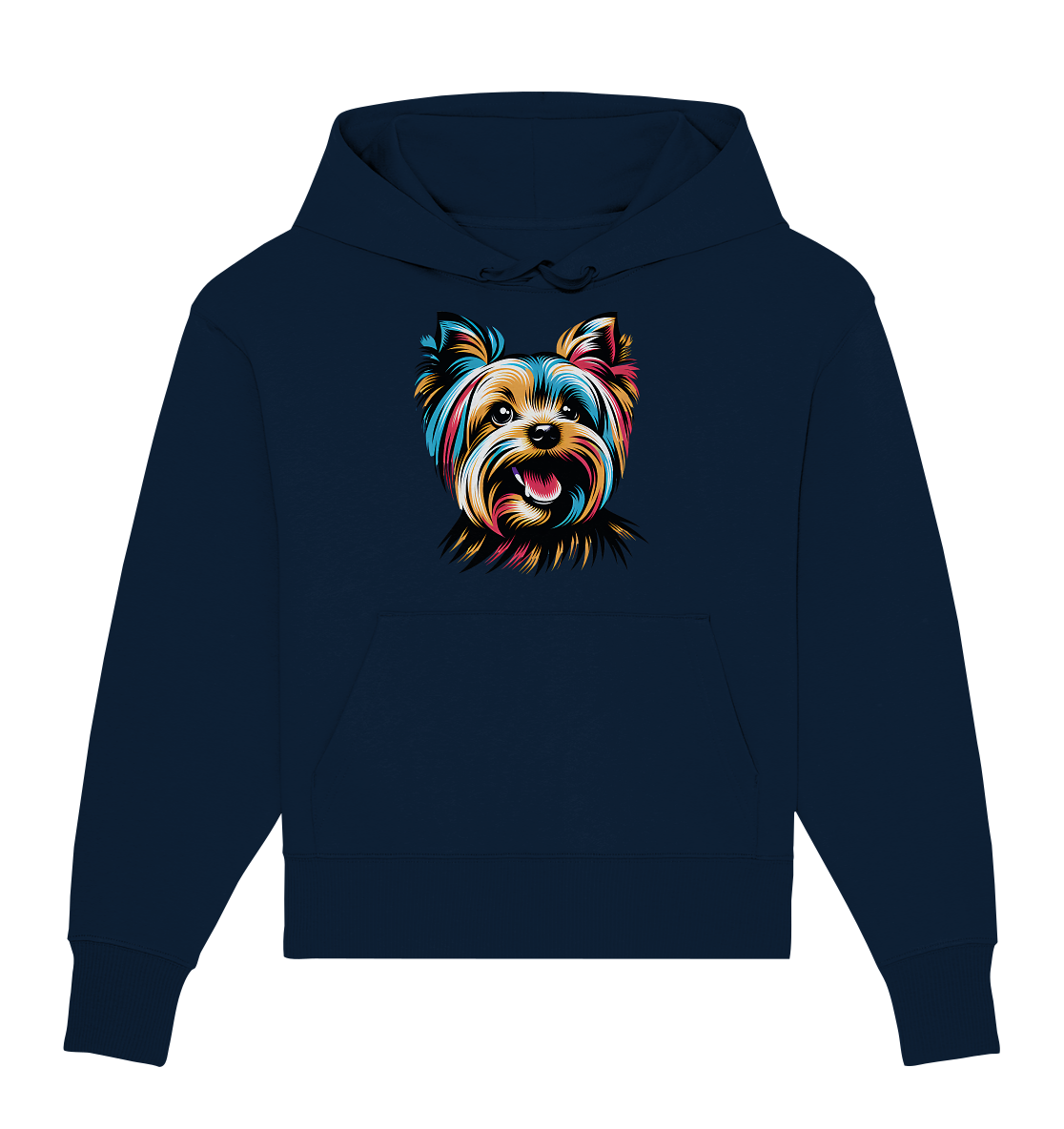 Yorkshire Terrier Pop Art - personalisierbar - Organic Oversize Hoodie