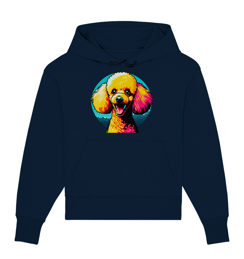 Pudel Pop Art - personalisierbar - Organic Oversize Hoodie