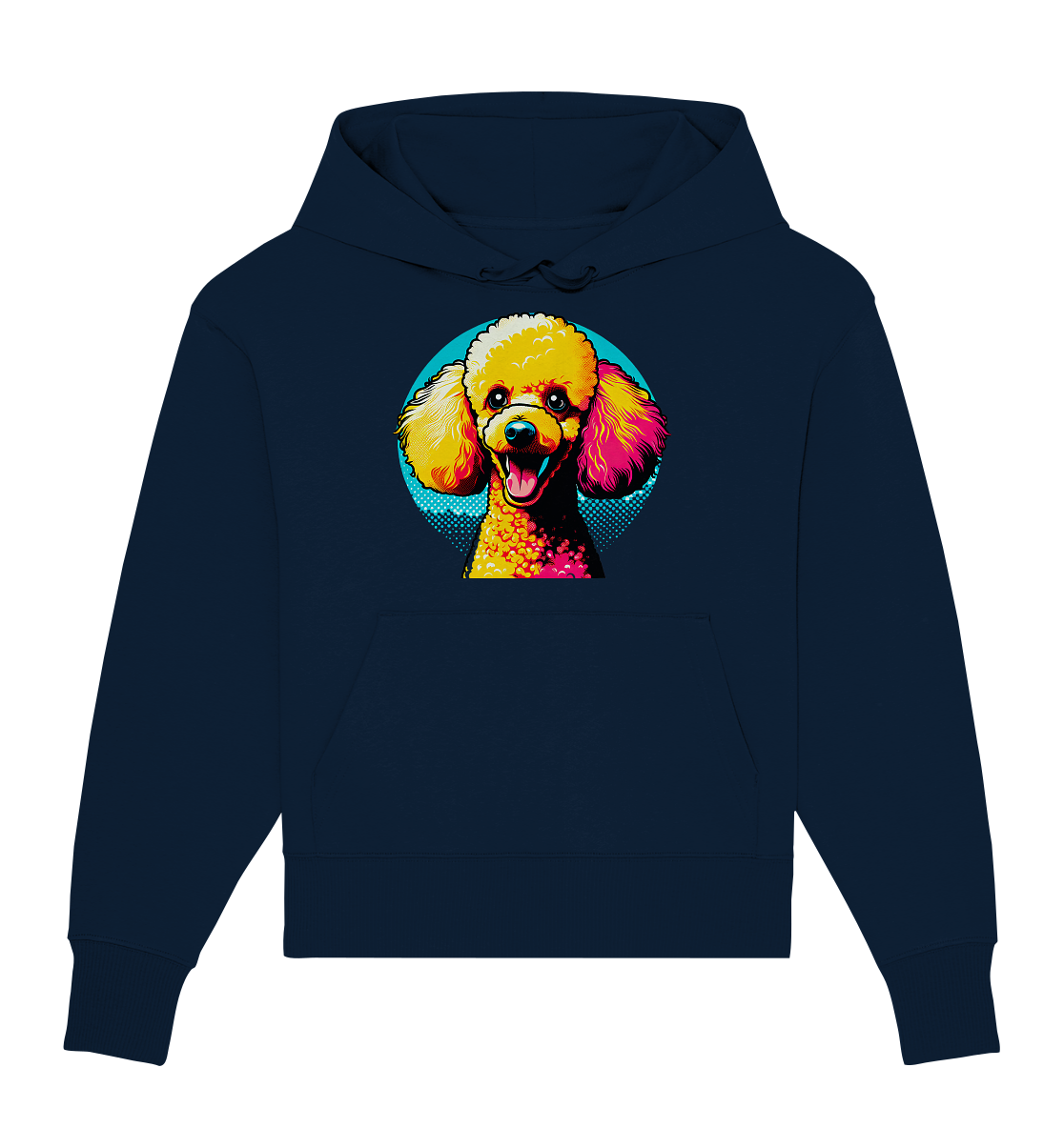 Pudel Pop Art - personalisierbar - Organic Oversize Hoodie