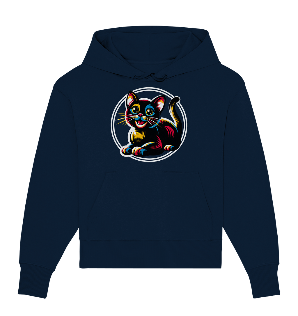 Kätzchen Pop Art - personalisierbar - Organic Oversize Hoodie