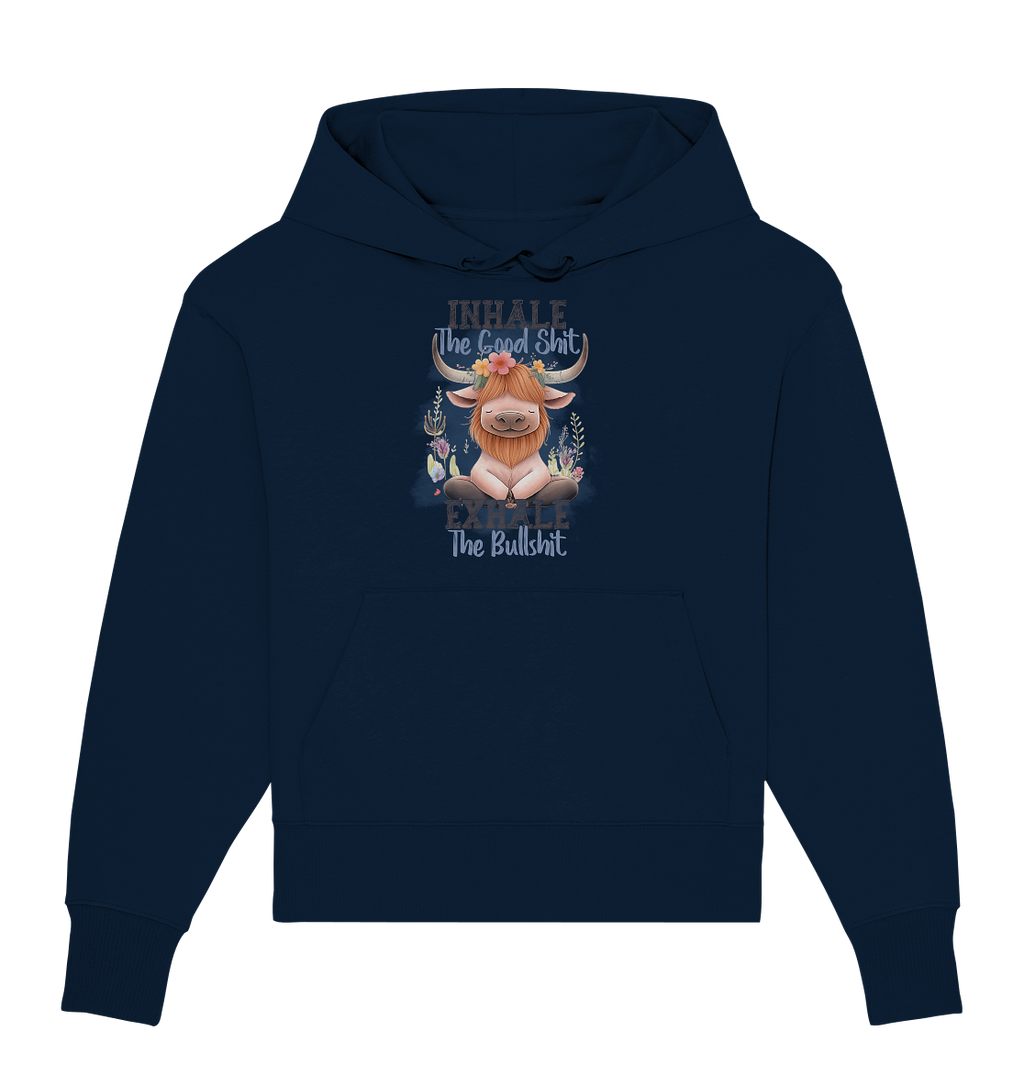 Yoga Highland Kuh - Organic Oversize Hoodie