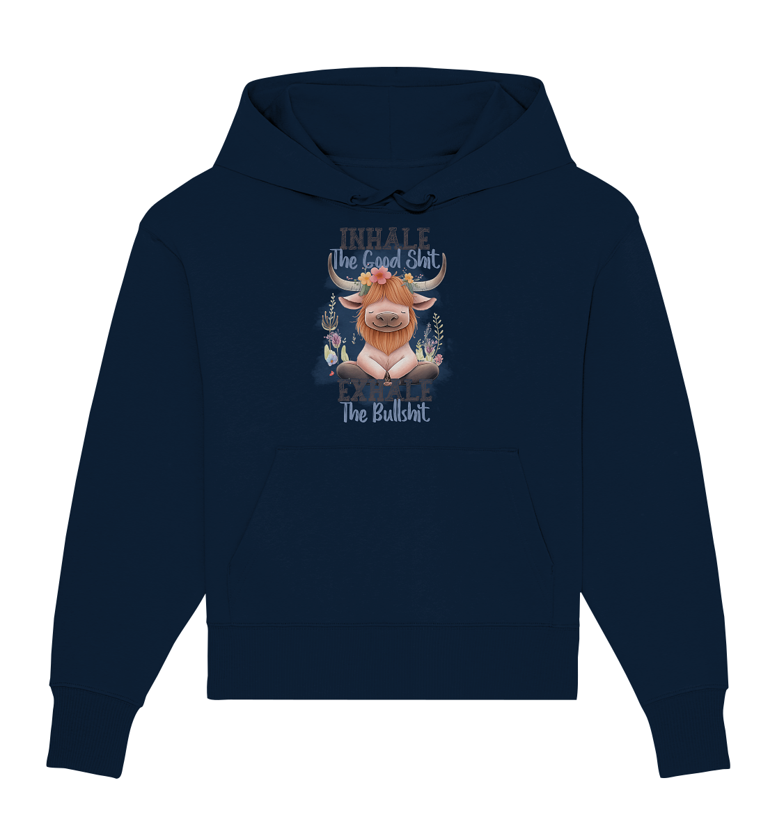 Yoga Highland Kuh - Organic Oversize Hoodie