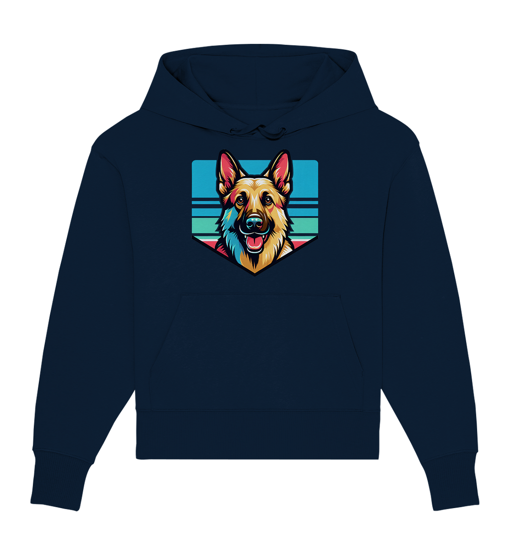 Schäferhund Pop Art - personalisierbar - Organic Oversize Hoodie