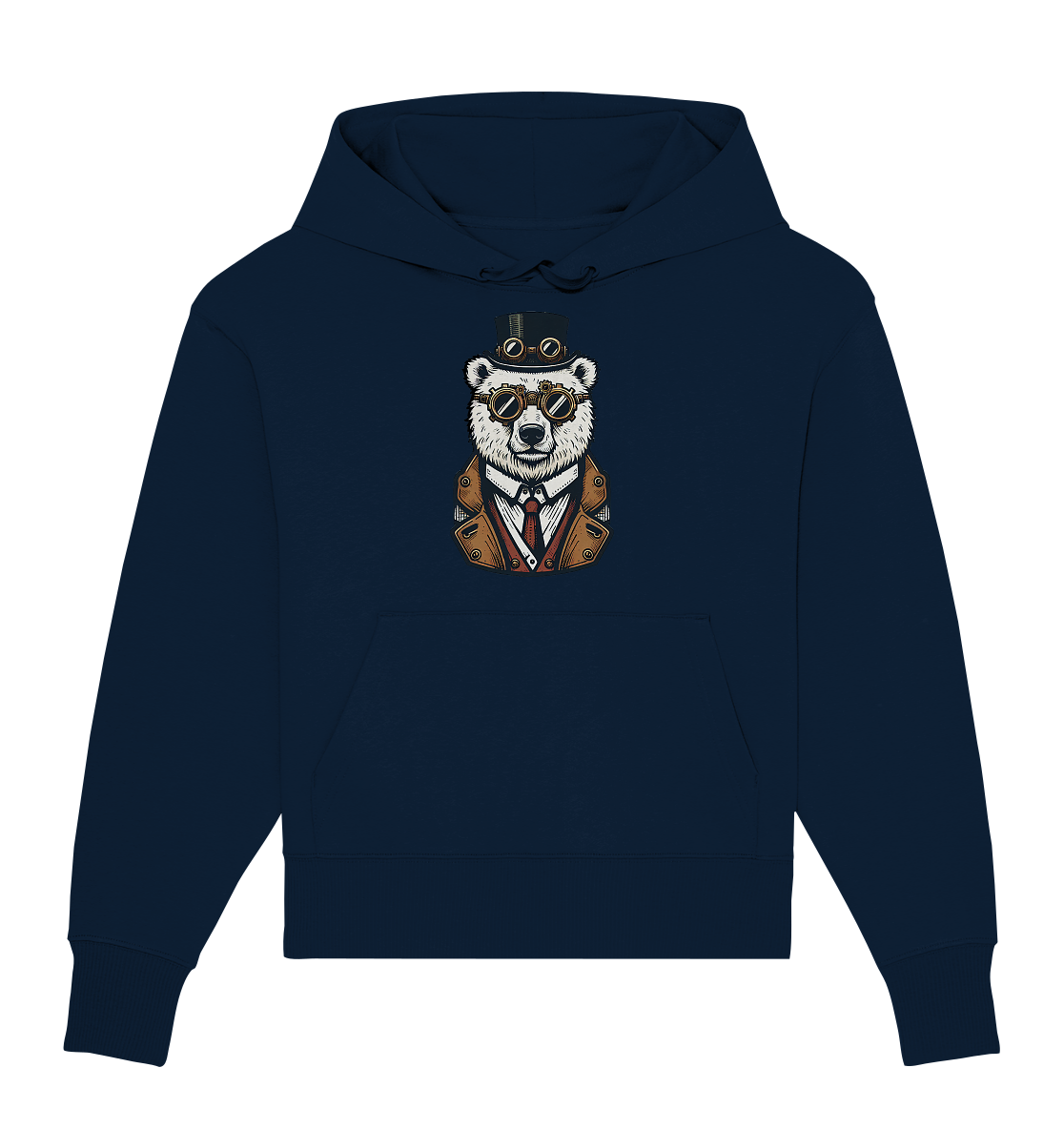 Eisbär Steampunk Polar Bear  - Organic Oversize Hoodie