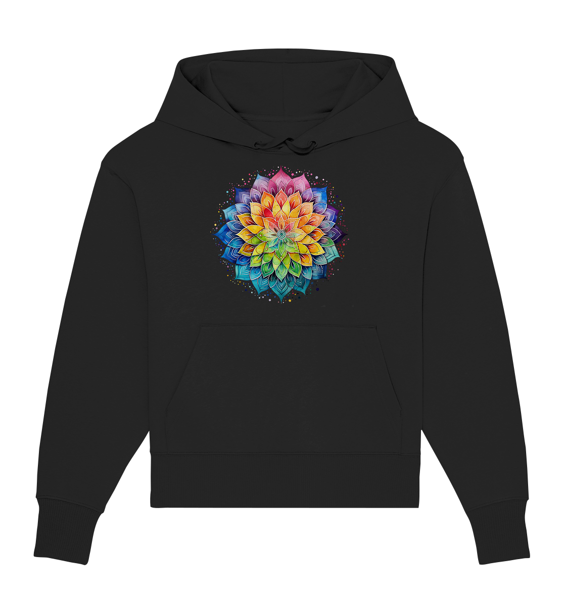 Lotus Mandala Yoga - Organic Oversize Hoodie