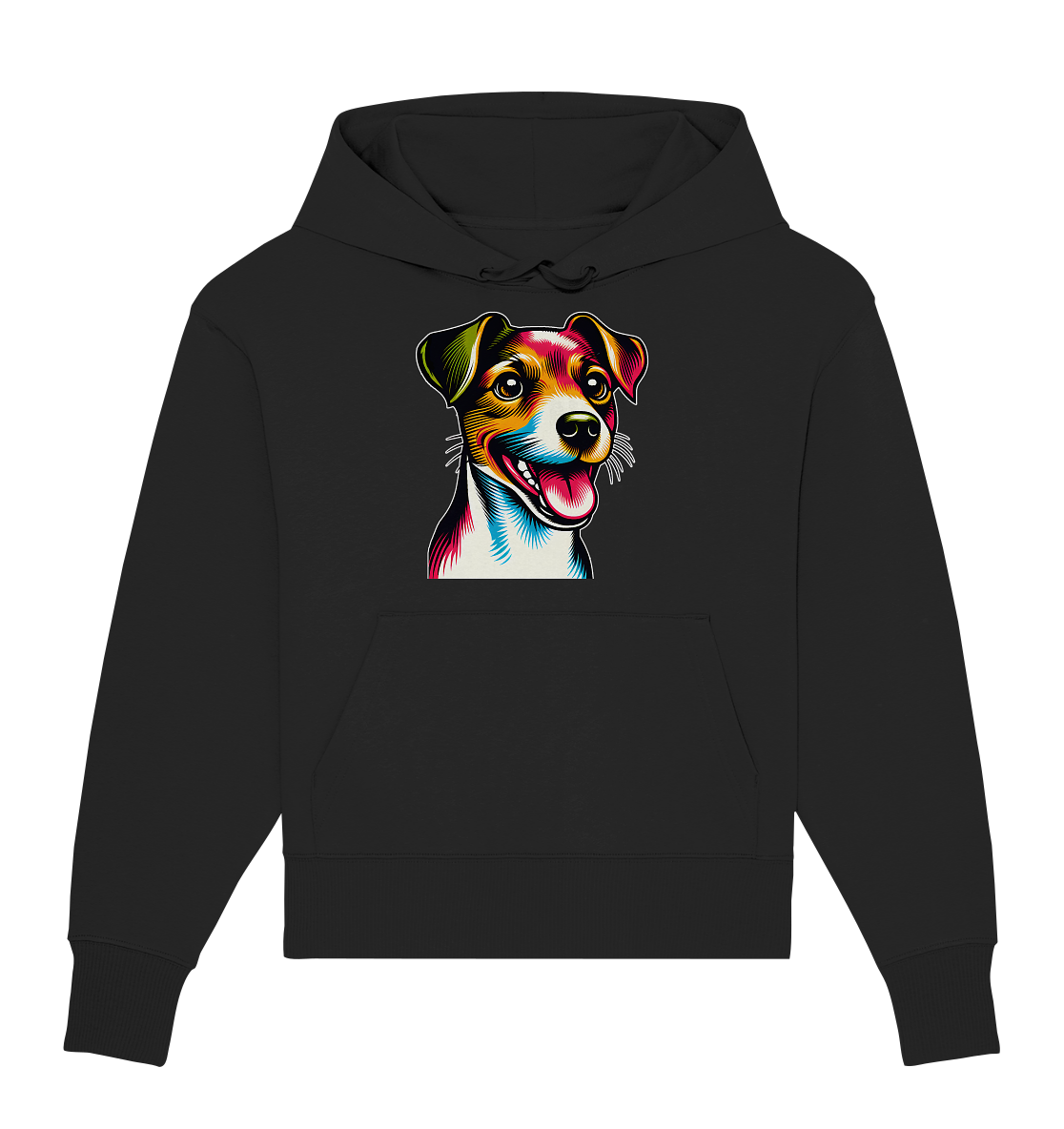 Jack Russell Terrier Pop Art - Organic Oversize Hoodie