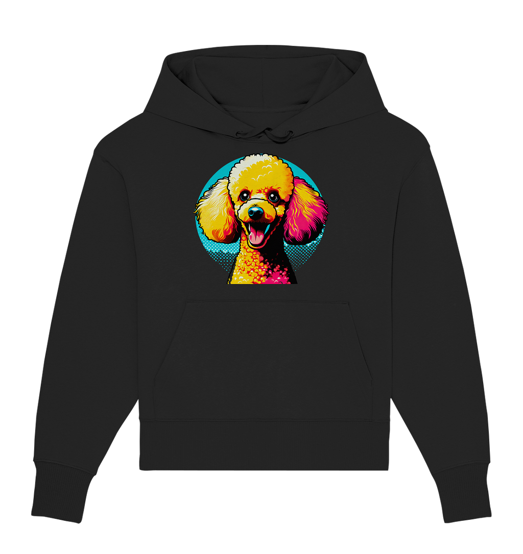Pudel Pop Art - personalisierbar - Organic Oversize Hoodie