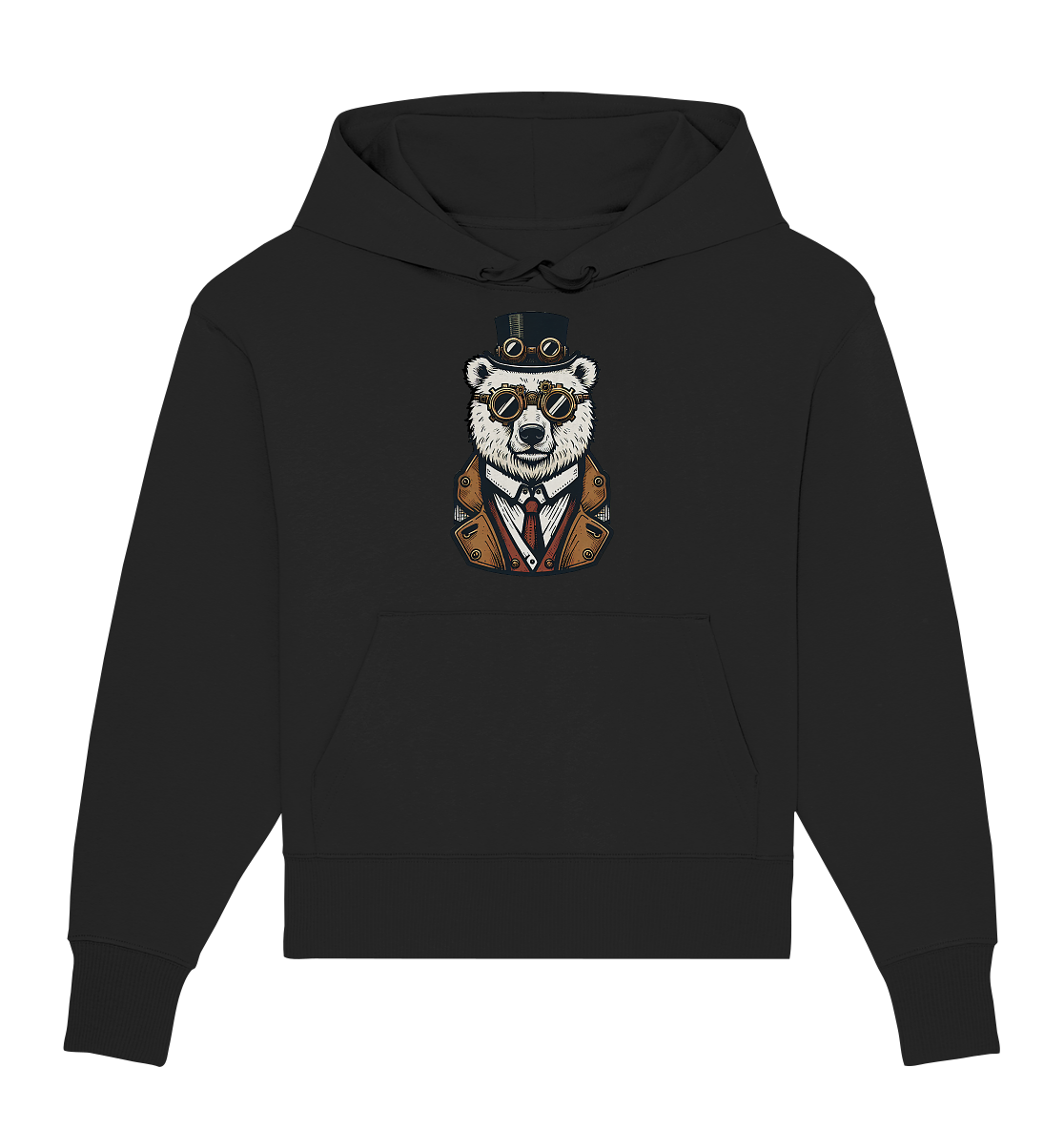 Eisbär Steampunk Polar Bear  - Organic Oversize Hoodie