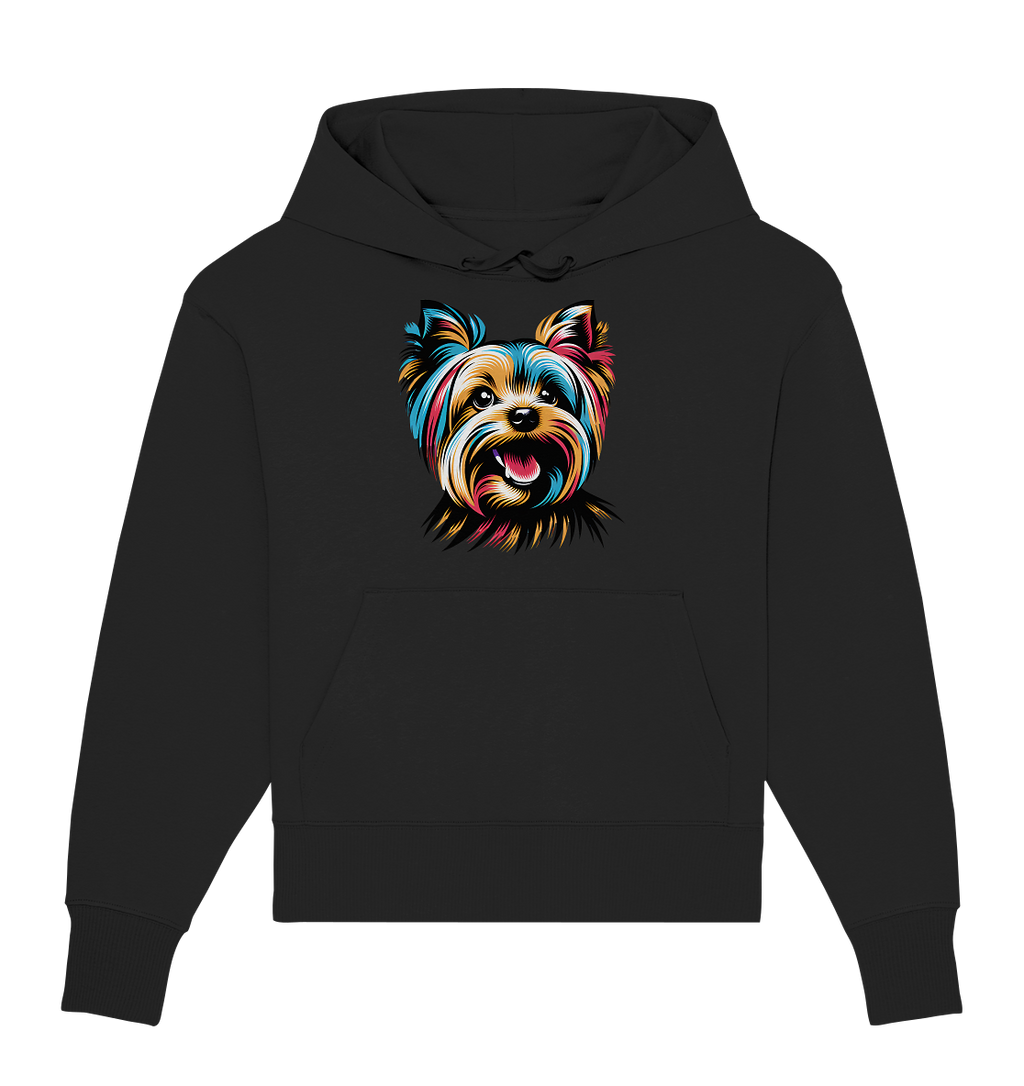 Yorkshire Terrier Pop Art - personalisierbar - Organic Oversize Hoodie