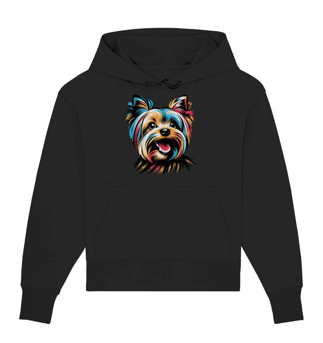 Yorkshire Terrier Pop Art - personalisierbar - Organic Oversize Hoodie