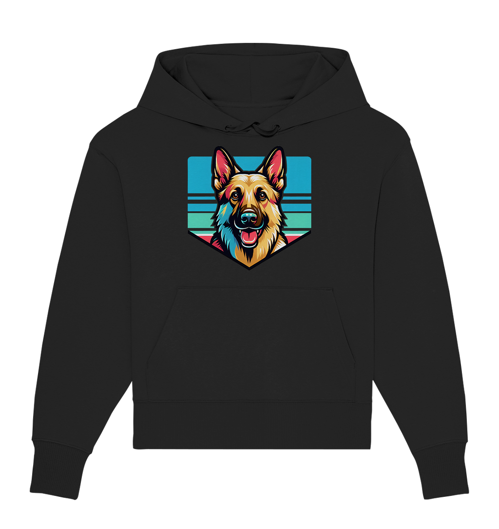 Schäferhund Pop Art - personalisierbar - Organic Oversize Hoodie
