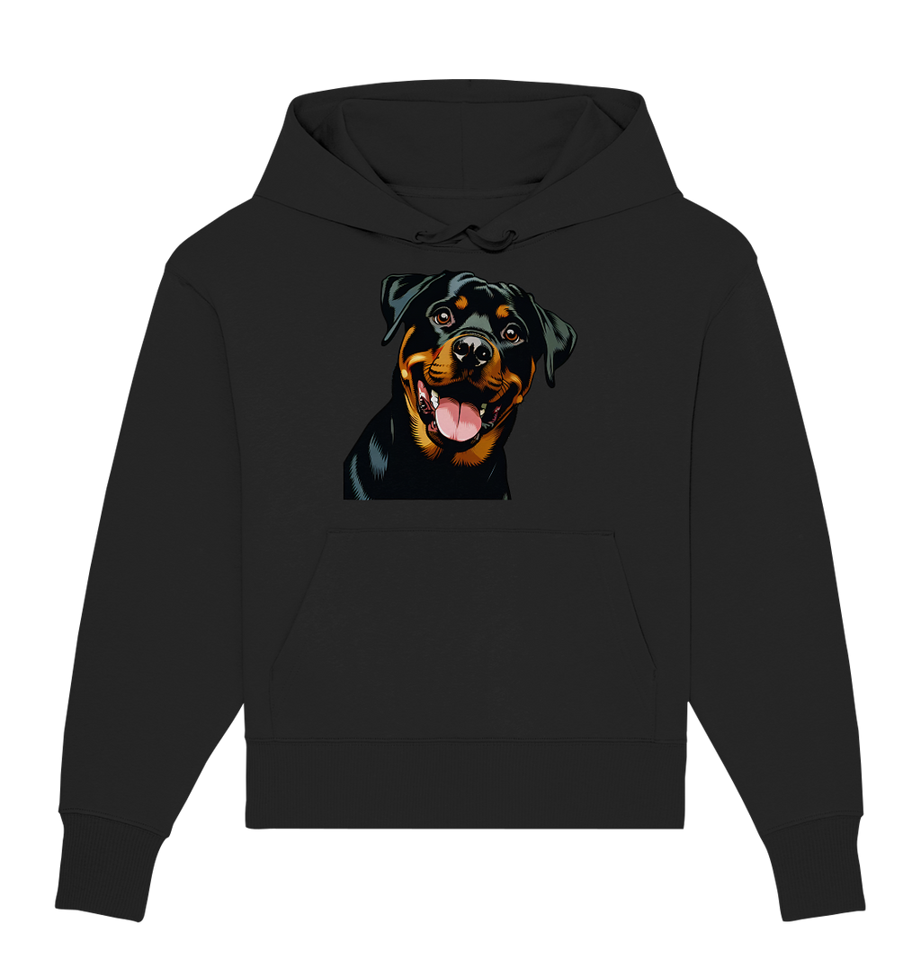 Rottweiler  Comic - personalisierbar - Organic Oversize Hoodie