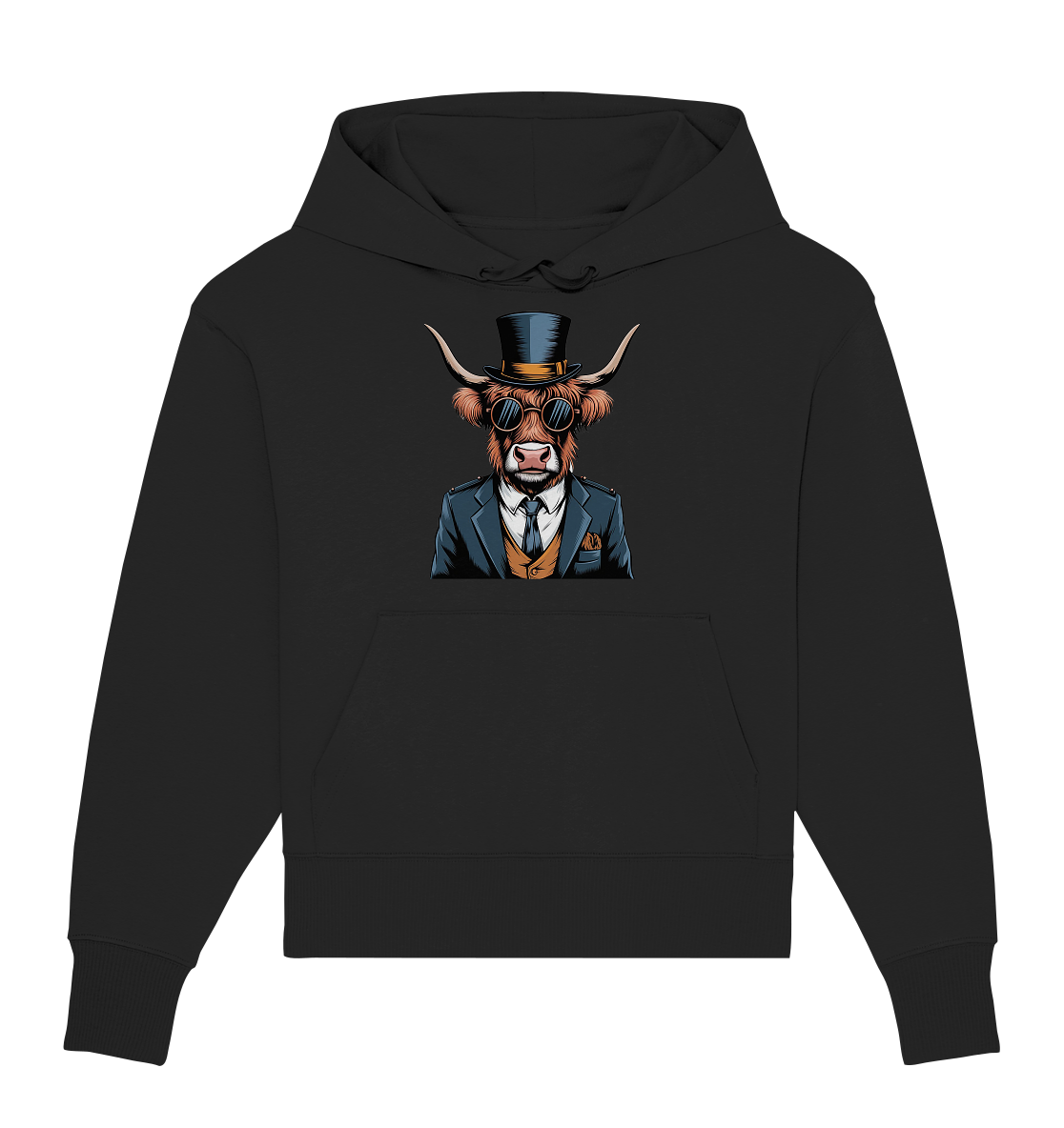 Highland Cow Steampunk - Organic Oversize Hoodie