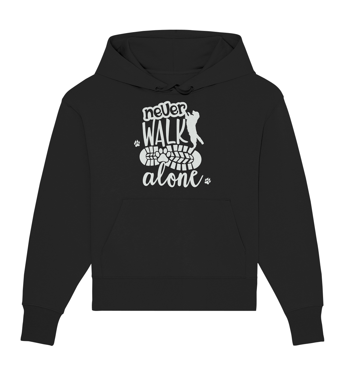 Hundefreunde You never walk alone - personalisierbar - Organic Oversize Hoodie