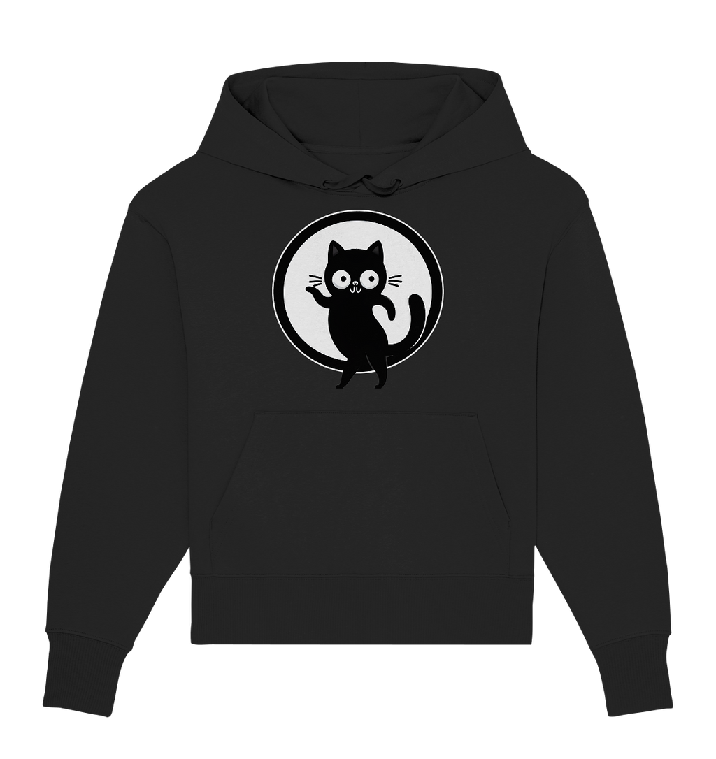 Dancing Cat Logo - Organic Oversize Hoodie