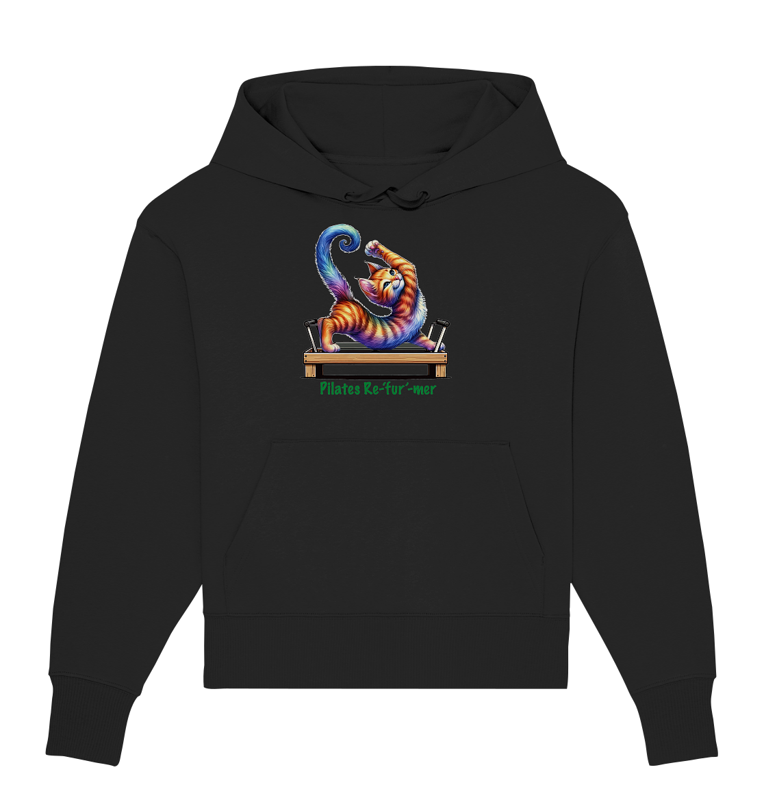 Pilates Reformer Re-fur-mer Katze lustig - Organic Oversize Hoodie