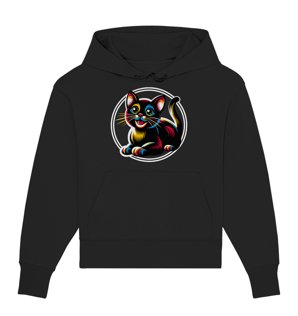 Kätzchen Pop Art - personalisierbar - Organic Oversize Hoodie