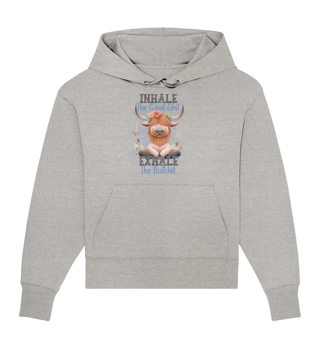 Yoga Highland Kuh - Organic Oversize Hoodie