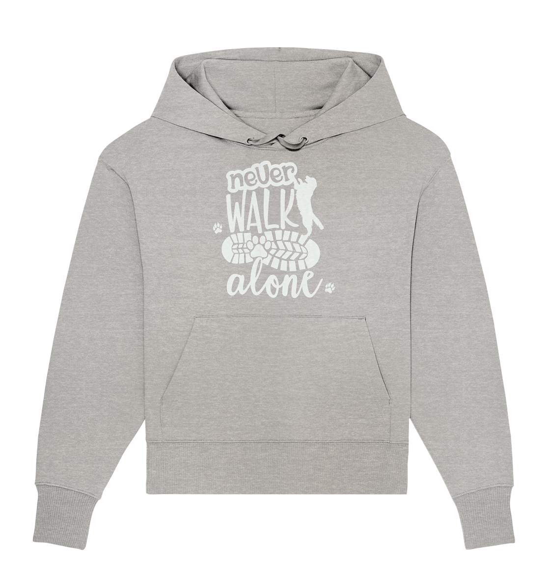 Hundefreunde You never walk alone - personalisierbar - Organic Oversize Hoodie