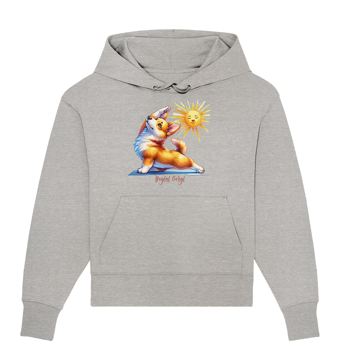 Yoga Corgi Hund yogini Gorgi - personalisierbar - Organic Oversize Hoodie