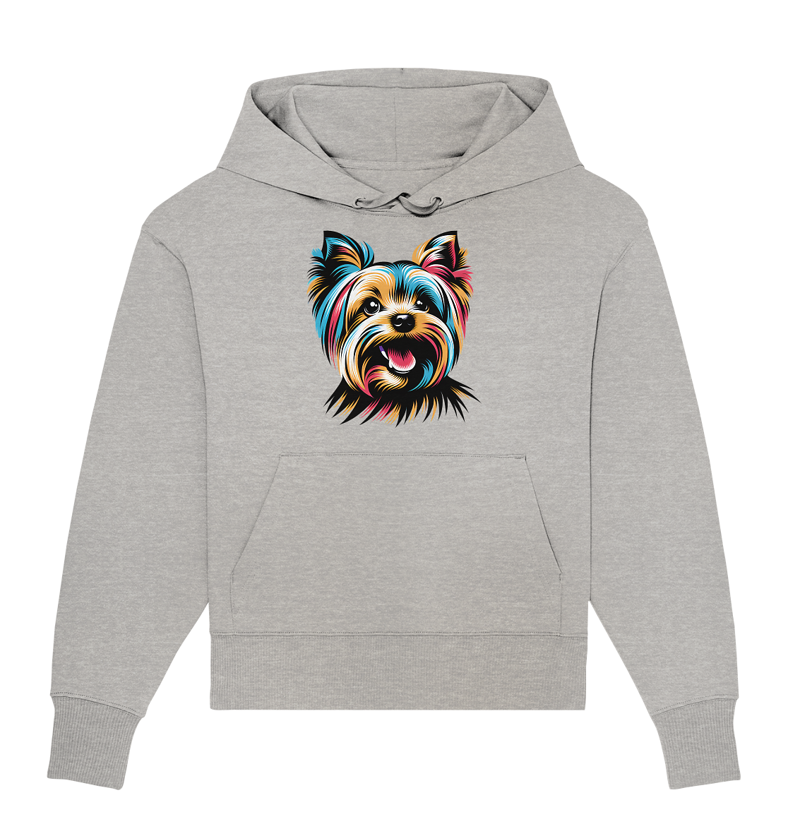 Yorkshire Terrier Pop Art - personalisierbar - Organic Oversize Hoodie