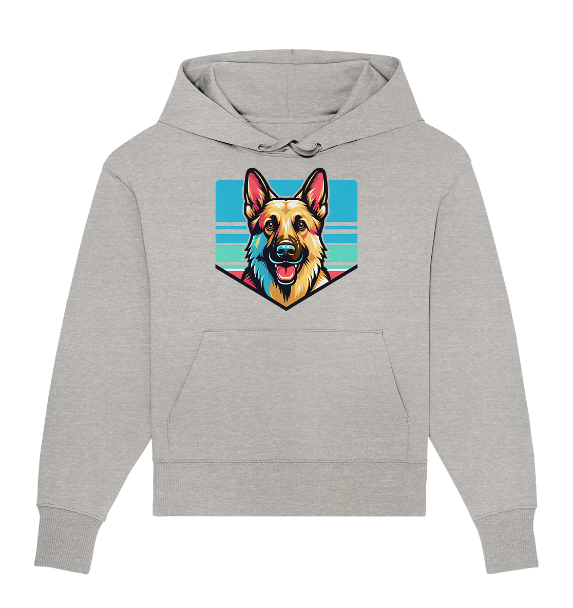 Schäferhund Pop Art - personalisierbar - Organic Oversize Hoodie