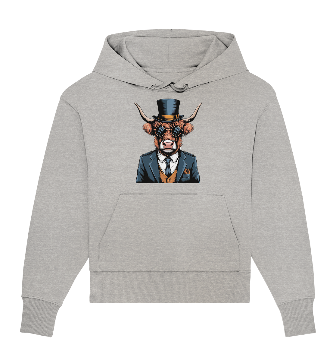 Highland Cow Steampunk - Organic Oversize Hoodie