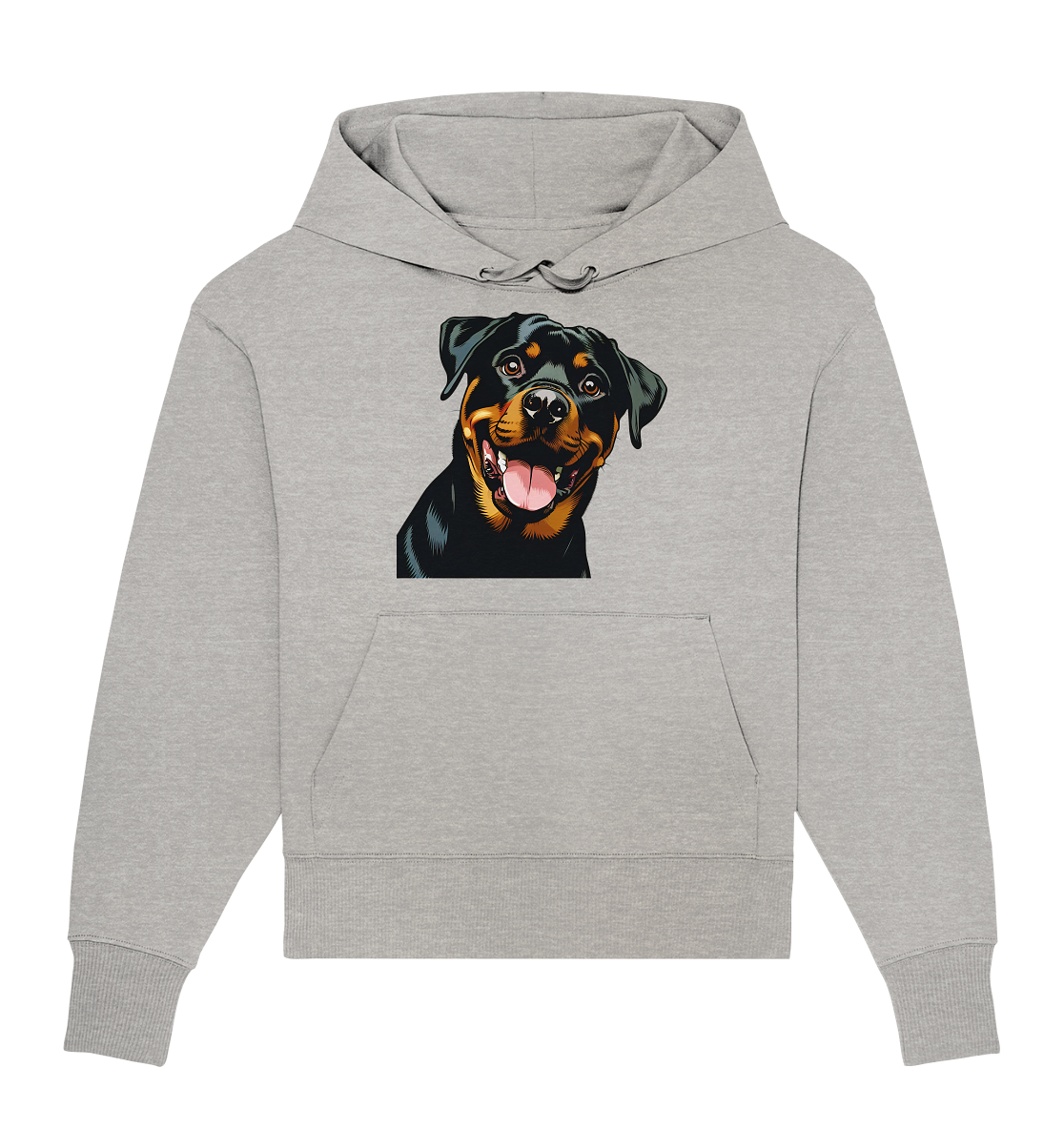 Rottweiler  Comic - personalisierbar - Organic Oversize Hoodie