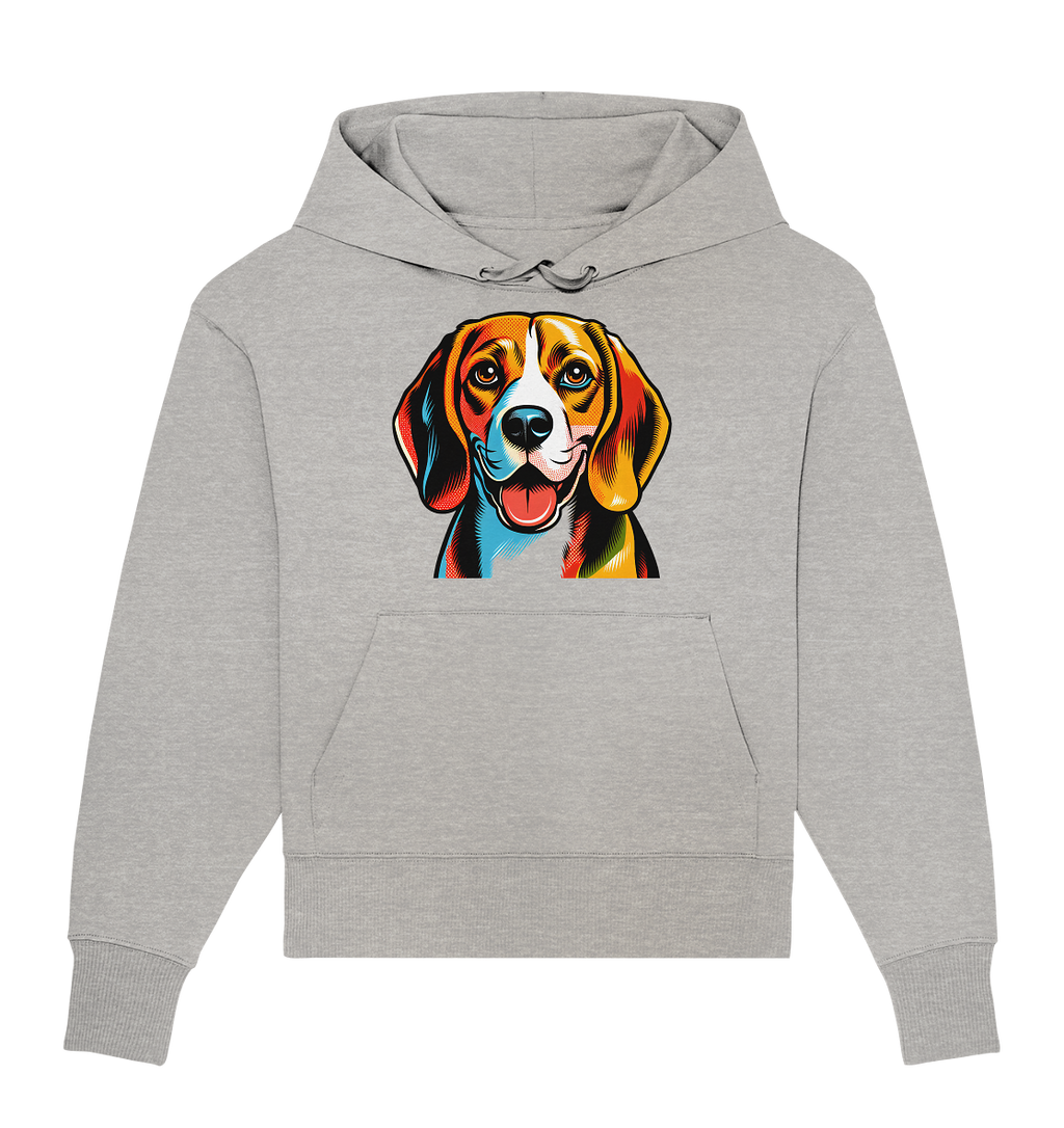 Beagle Pop Art - Personalisierbar - Organic Oversize Hoodie