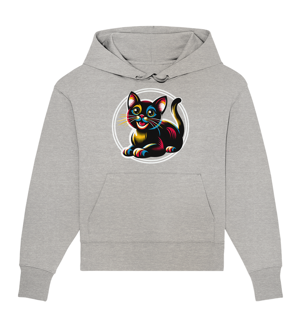 Kätzchen Pop Art - personalisierbar - Organic Oversize Hoodie
