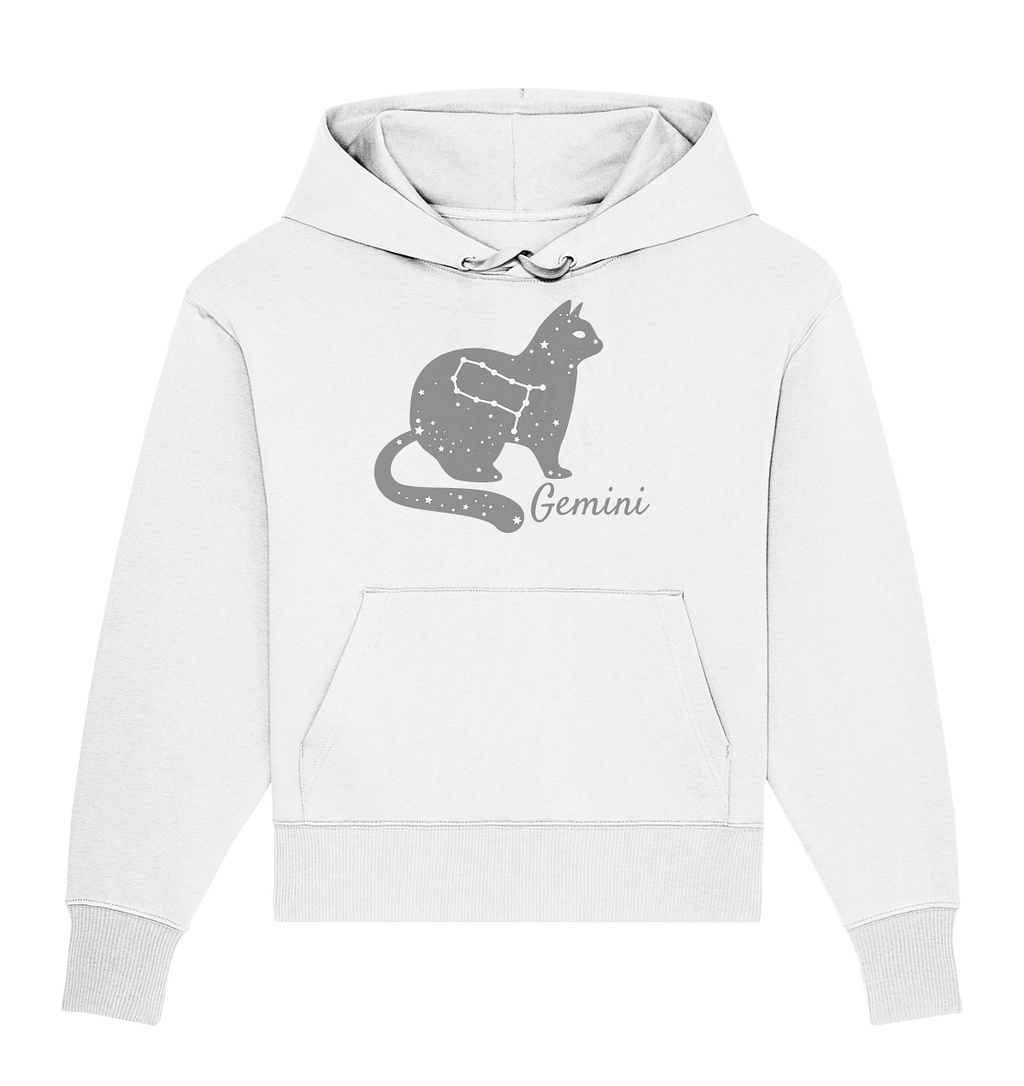 Sternzeichen Katze Zwilling - personalisierbar - Organic Oversize Hoodie