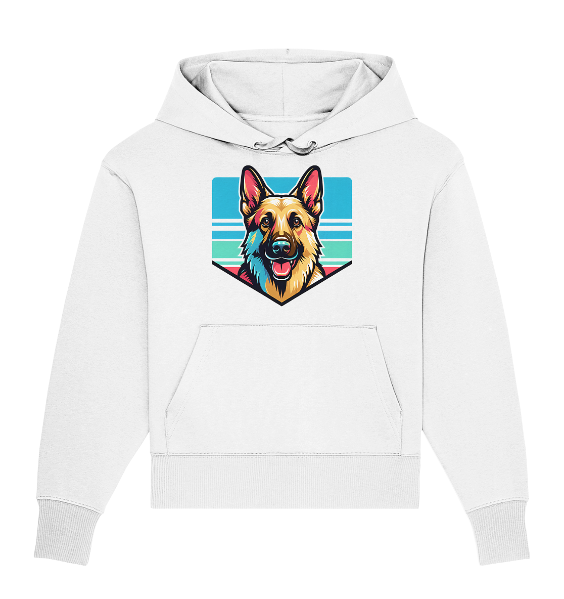 Schäferhund Pop Art - personalisierbar - Organic Oversize Hoodie