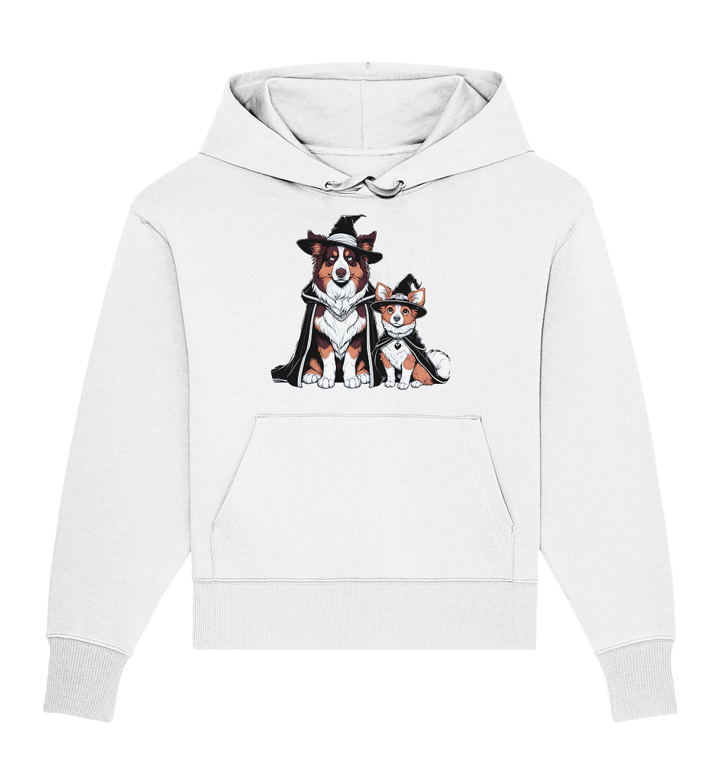 Halloween Wizard Hunde Terrier und Australian Sheppard  - Organic Oversize Hoodie