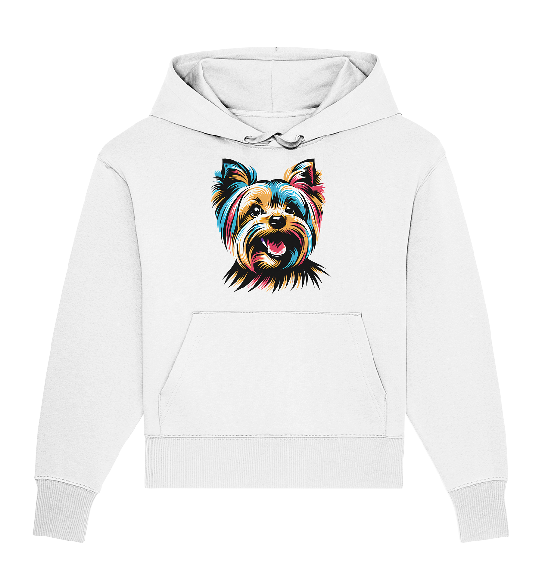 Yorkshire Terrier Pop Art - personalisierbar - Organic Oversize Hoodie