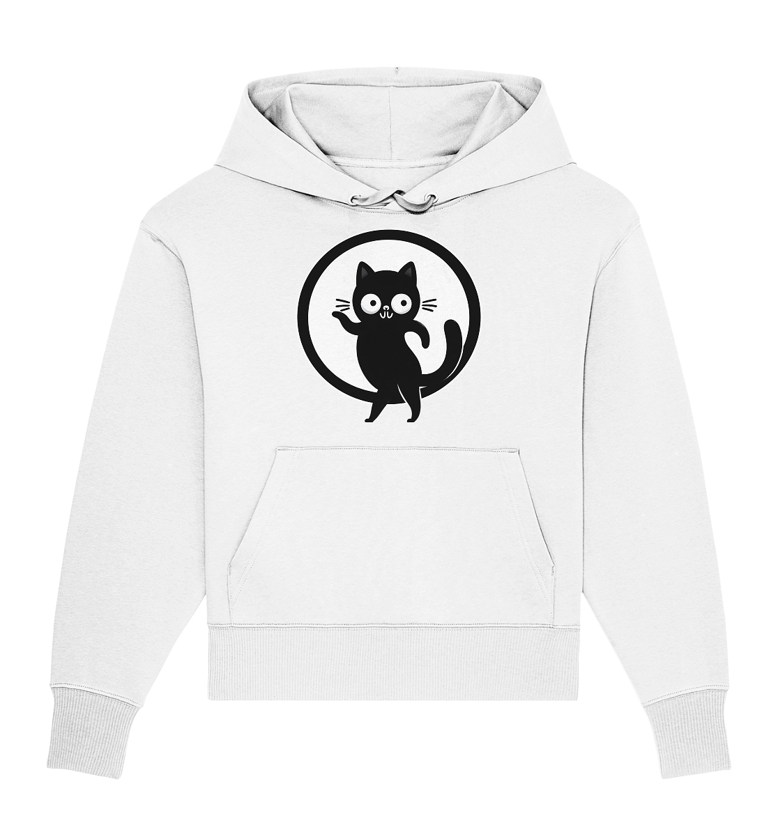 Dancing Cat Logo - Organic Oversize Hoodie