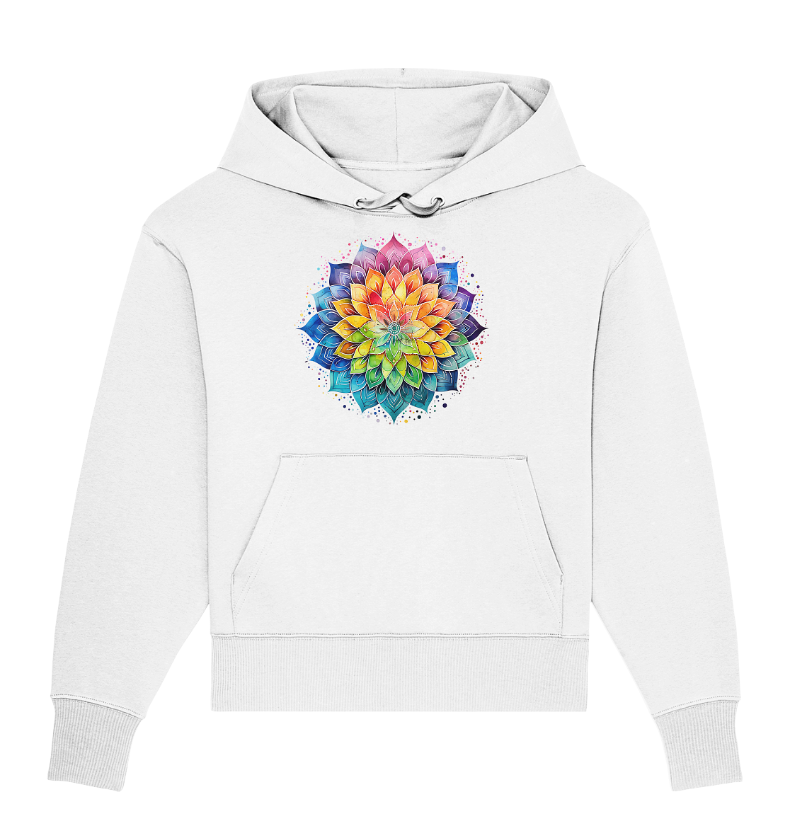 Lotus Mandala Yoga - Organic Oversize Hoodie