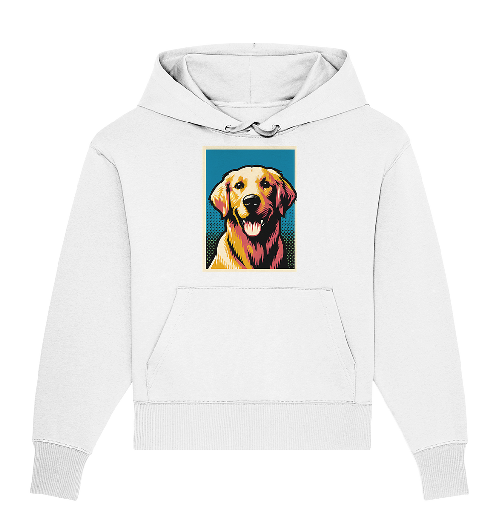 Golden Retriever Pop Art - personalisierbar - Organic Oversize Hoodie