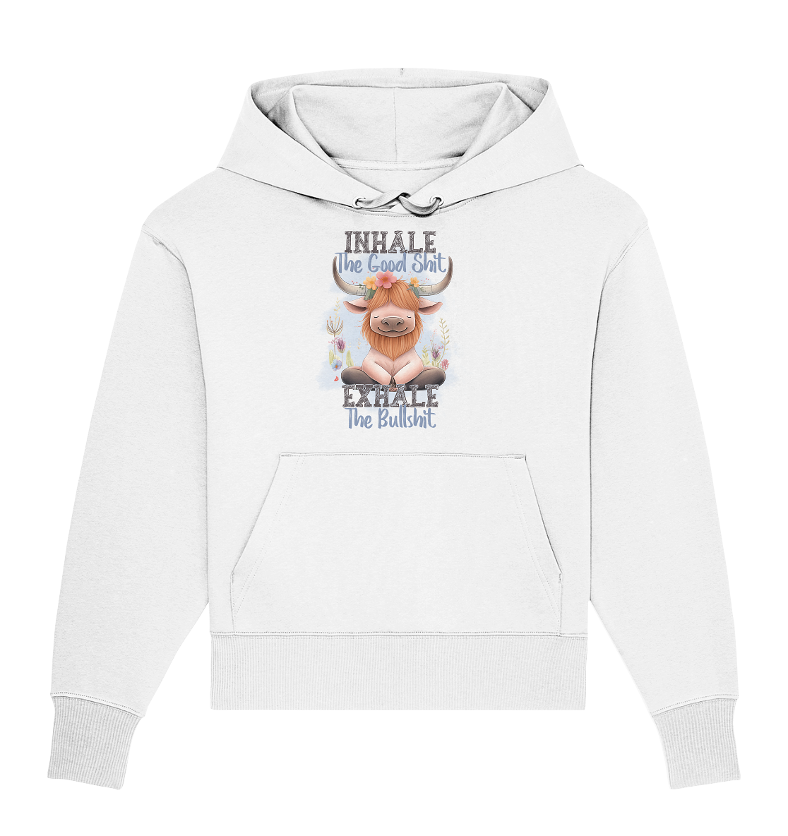 Yoga Highland Kuh - Organic Oversize Hoodie