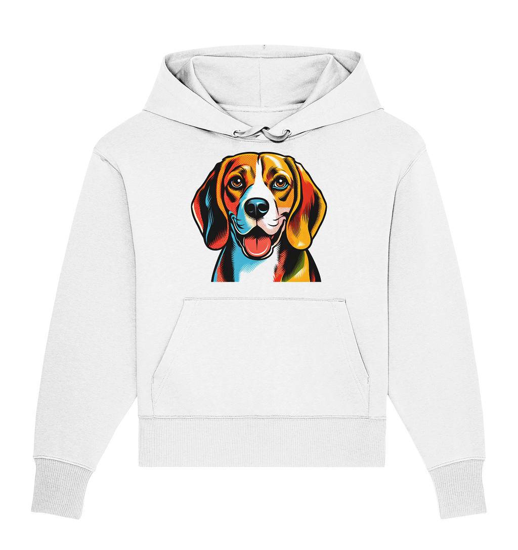 Beagle Pop Art - Personalisierbar - Organic Oversize Hoodie