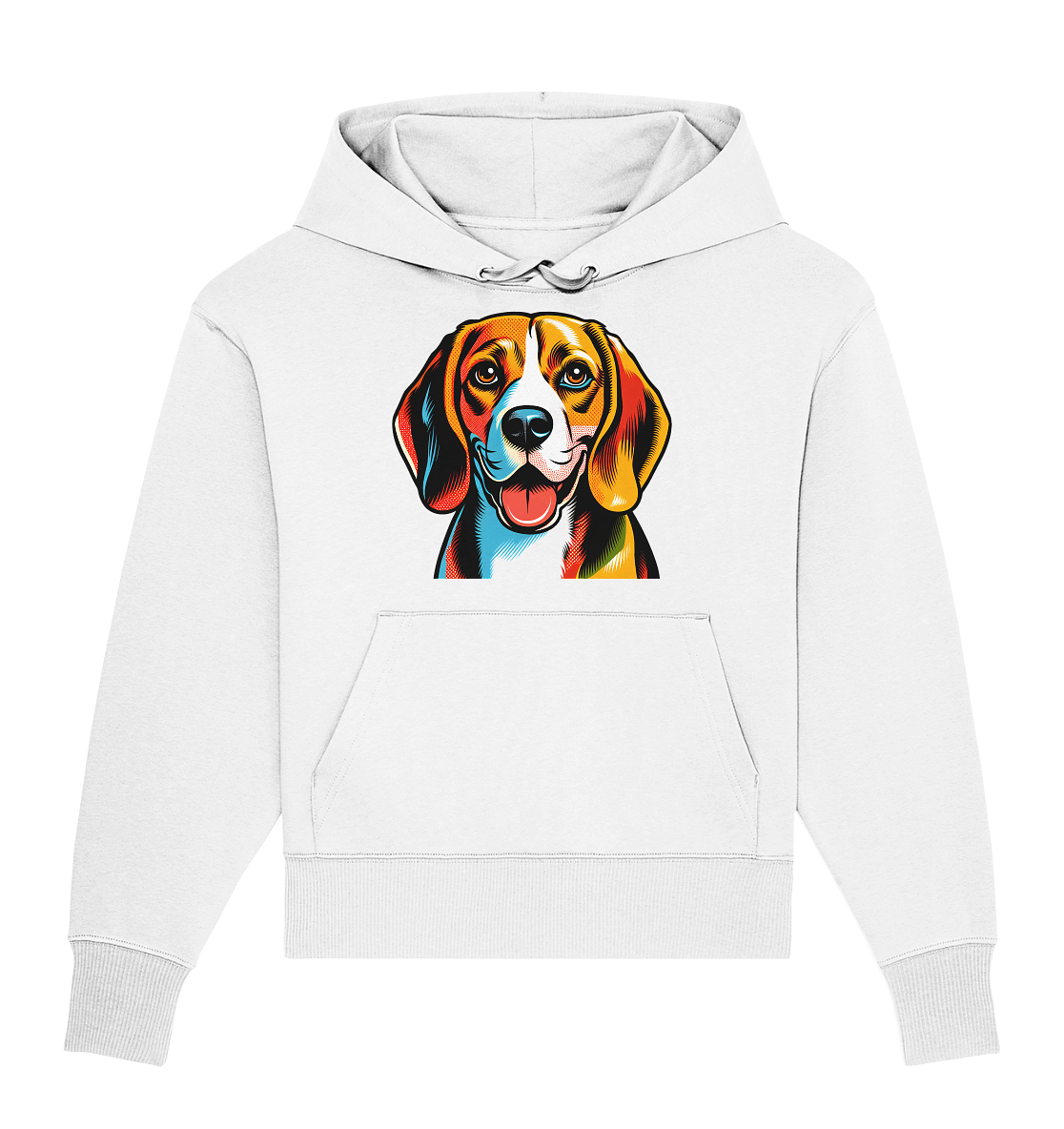Beagle Pop Art - Personalisierbar - Organic Oversize Hoodie